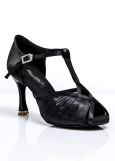 Ladies Latin Shoes Grand Prix ALISON satin, black, 2.5"fl, 37