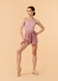 MIKA shorts by Grand Prix melange jersey, dusty rose, XS-S