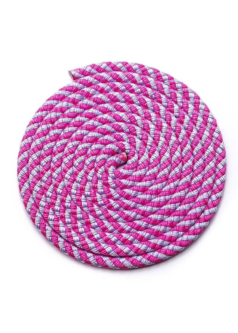 Rope for gymnastics SASAKI NEW FIG MJ-243, 2.5m polyester, Pink x Lavender (PxLD), 2.5m