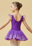 Tutu dress TIANA lycra+tulle, iris, 110cm