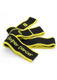 Flexistretcher 8 stitches Super Dance polyamide+rubber, black+yellow, 4х90 сm