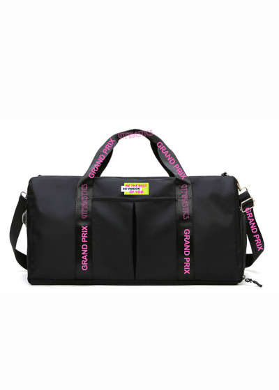 Gymnastics bag black+pink