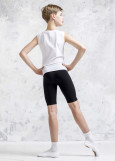 Shorts MARTIN, elongated 90%cotton, 10%elastane, black, 128cm