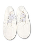 Kid's Stretch Ballet Slippers Grand Prix ATTITUDE stretch canvas, white, 33