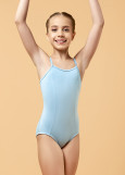 BRIA camisole leotard by Grand Prix polyamide micro+mesh, powder blue, 128cm