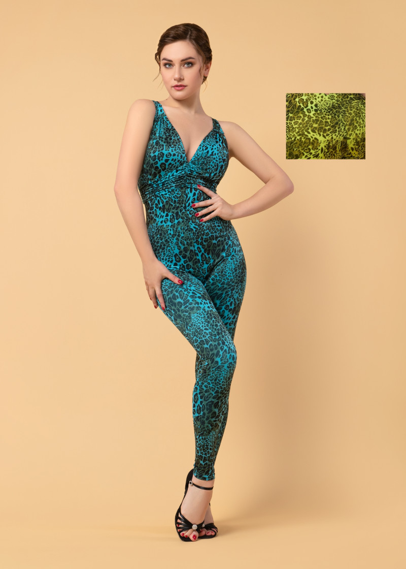 EMIKO tank unitard by Grand Prix polyamide, tropic lemon, L