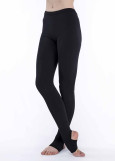 NELLY - Stirrup Leggings cotton stretch, black, XS