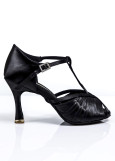 Ladies Latin Shoes Grand Prix ALISON satin, black, 2.5"fl, 40