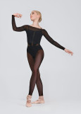MIRALI top by Grand Prix mesh, black, XS