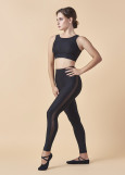 RACE leggings by Grand Prix polyamide micro, black, 158cm