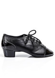 Men's Latin Shoes Grand Prix RICCARDO leather+patent leather, black, 46