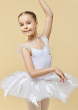 Costume PETITE SWAN by Grand Prix 90%cotton, 10%elastane, white, 110cm