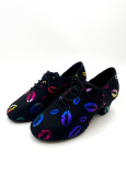 Teaching & Practice Shoes Grand Prix CAYENNA LIPS oxford textile, Rainbow Lips, 36