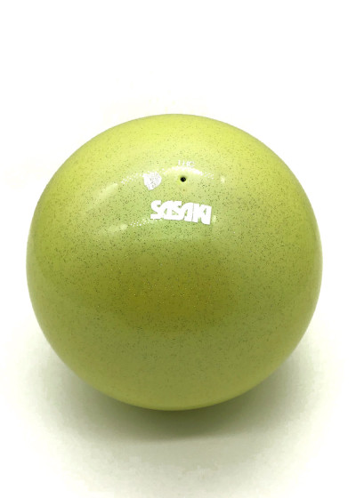 Ball for gymnastics SASAKI NEW FIG M-207AU, 18,5cm rubber, LimeYellow (LYMY), 18.5cm, 400g