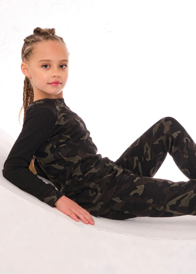 OLIMPIC tracksuit by Grand Prix 90%cotton, 10%elastane, military green, 128cm