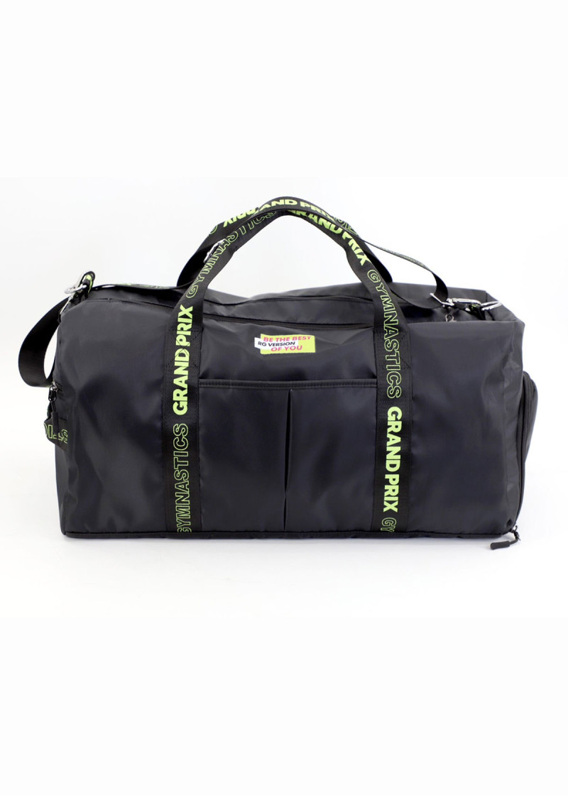 Gymnastics bag black+lime green