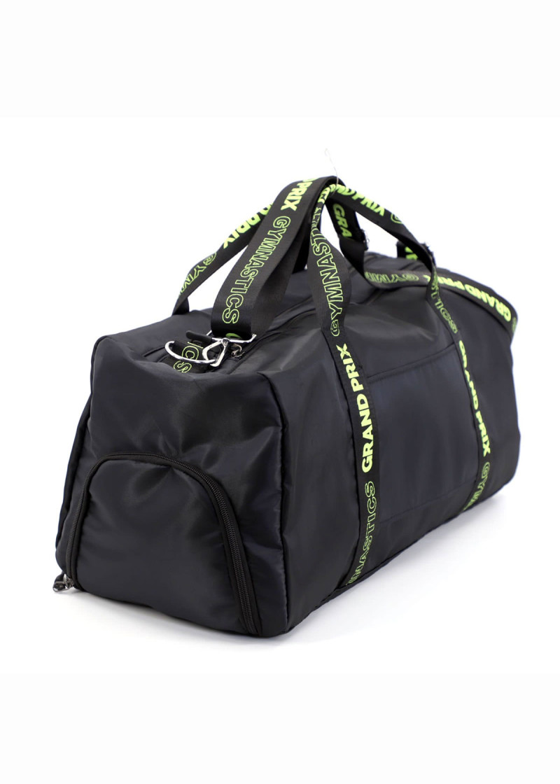 Gymnastics bag black+lime green