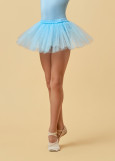 Tutu for children ADAGIO tulle, powder, 122-128cm