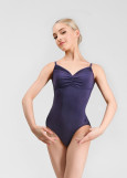 BRUNA camisole leotard by Grand Prix nylon+spandex, deep cobalt, S