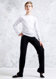 Pants EMIL 90%cotton, 10%elastane, black, 116cm