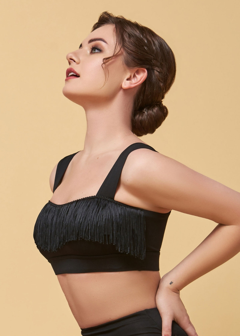 IZUMI crop top by Grand Prix polyamide micro, black, 152cm