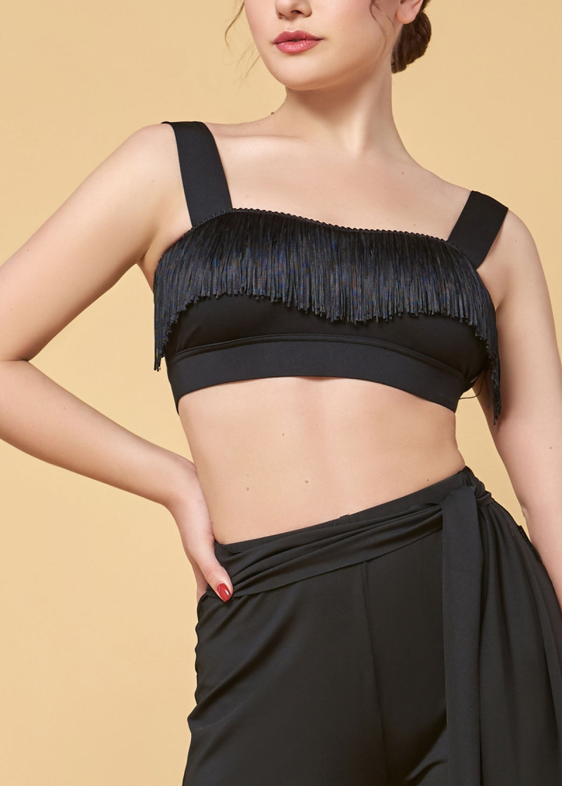 IZUMI crop top by Grand Prix polyamide micro, black, 152cm