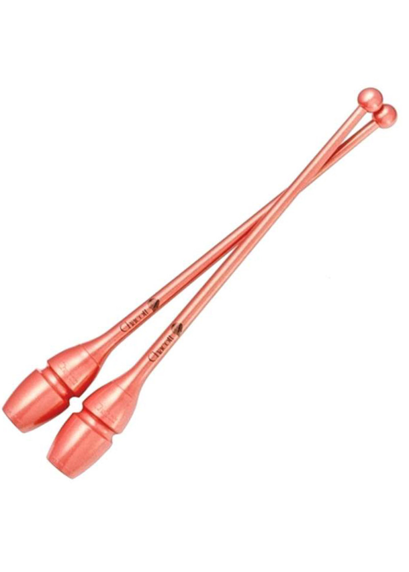 Clubs for gymnastics CHACOTT HI-GRIP plastic+rubber, Carrot (081), 41cm