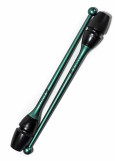 Clubs for gymnastics CHACOTT HI-GRIP plastic+rubber, Emerald Green (137), 41cm