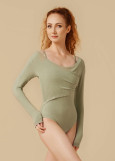 MOMENTUM - Боди разогревочное RENE, запах rayon rib knit, pistachio, M