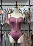 BEATRIX camisole leotard by Grand Prix nylon+spandex, plum perfect, S