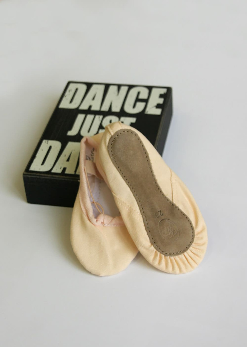 Full Sole Ballet Slippers Grand Prix BATTEMENT SMA canvas, nude, 23