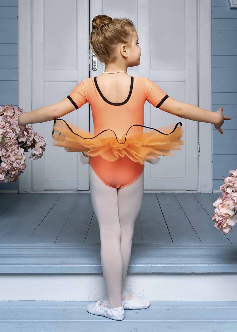 MELODIE babygirl tutu dress by Grand Prix 90%polyamide, 10%elastane, apricot, 116cm