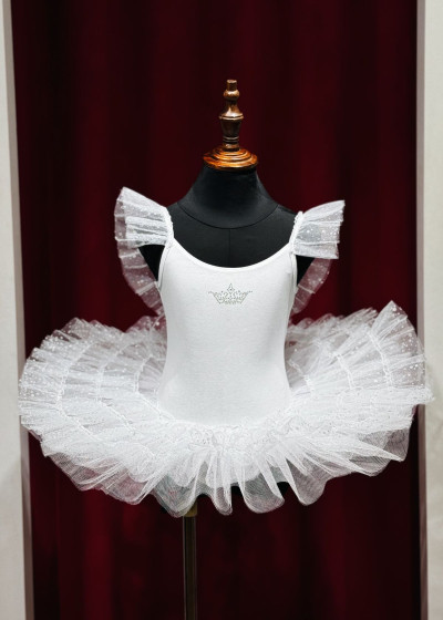 Costume FROST 90%cotton, 10%elastane, white, 116cm