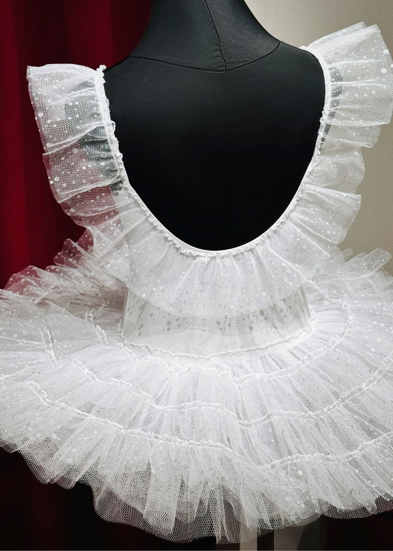 Costume FROST 90%cotton, 10%elastane, white, 116cm