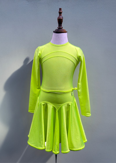 TRACY basic dress by Grand Prix biflex, tropic lemon, 146cm