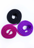 Rope for gymnastics SASAKI NEW FIG M-280G, 3m nylon, Black x Raspberry x Violet (BxRSxVI), 3m