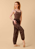 Pants with Sauna Effect Grand Prix SAUNA LESSON 100%polyester, mocco, 158cm