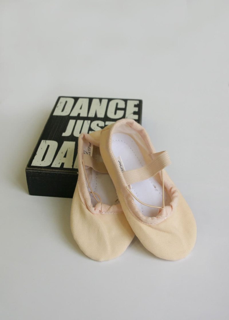 Full Sole Ballet Slippers Grand Prix BATTEMENT SMA canvas, nude, 24