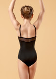 BRIA camisole leotard by Grand Prix polyamide micro+mesh, black, 116cm