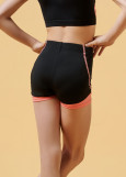 FRANKA shorts by Grand Prix polyamide micro, black+coral, S