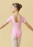 Leotard JASMINE, deco 90%polyamide, 10%elastane, pink, 110cm