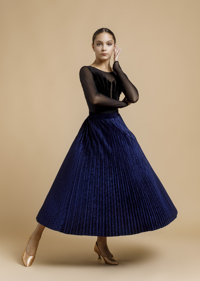 Skirt CT SICILIA 95%polyester, 5%elastane, dark blue, 146cm