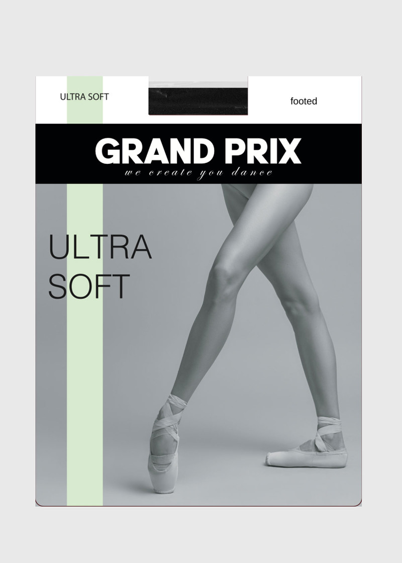 Ultra Soft Footed tights Grand Prix nylon+spandex, black, 2