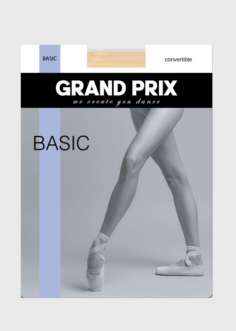 Basic Convertible tights Grand Prix nylon+spandex, ballet pink, L/XL