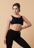 Tank bra VLADA cotton stretch, black, L