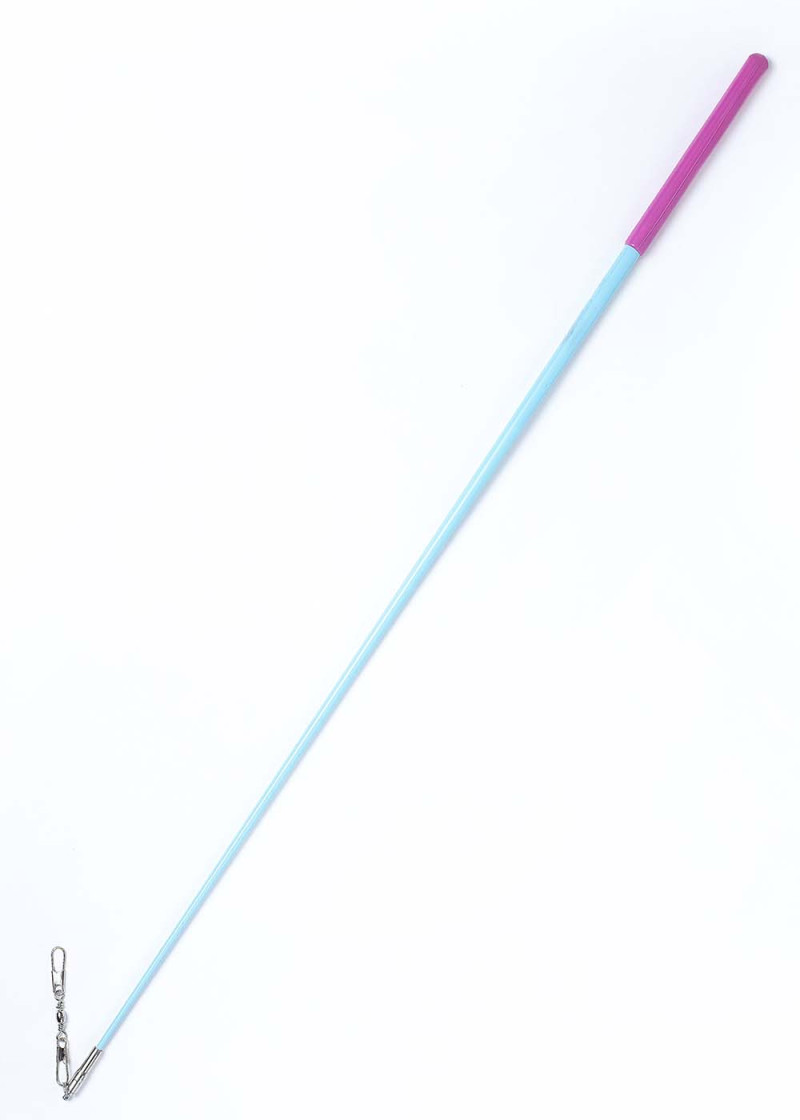 Stick for gymnastics SASAKI NEW FIG MJ-82, 50cm fiber glass, Aqua-blue x Pink (AQBUxP), 50cm