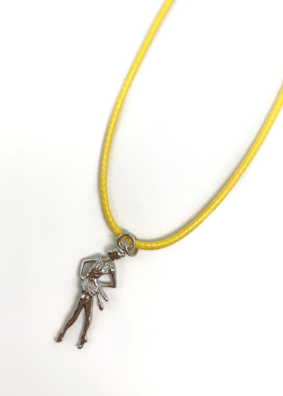 Сord with pendant Gymnast Yellow, 45cm