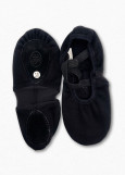 Kid's Stretch Ballet Slippers Grand Prix ATTITUDE stretch canvas, black, 29