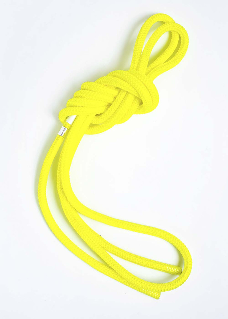 Rope for gymnastics CHACOTT 65301, 3m nylon, Lemon Yellow , 3m