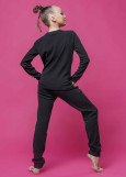 Tracksuit OLIMPIC "Born to Dance" 90%cotton, 10%elastane, black, 168cm(15-16 years)